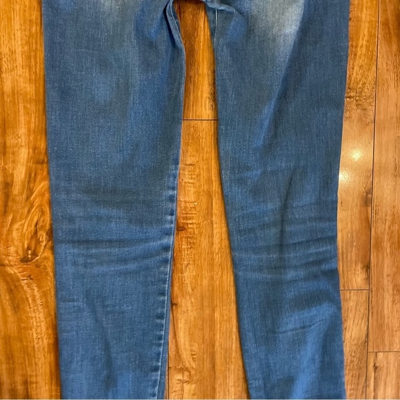 STUDIO F Womens Juniors Blue Skinny Distressed Jeans Size 6 - Picture 12 of 13